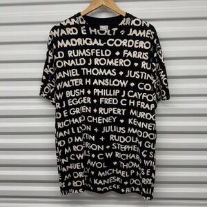Vintage 2000's Rogue Status Famous Names AOP Rob Dyrdek T-Shirt Size L